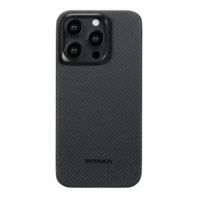 Чохол Pitaka MagEZ Case 4 Twill 600D for iPhone 15 Pro Max Black/Grey