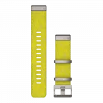 Ремінець QuickFit 22 мм, Yellow/Green жовтий/зелений жакардовий нейлоновий