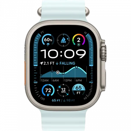 б/у Apple Watch Ultra 2 GPS + LTE 49mm Titanium Case with Ice Blue Ocean Band