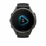 Смарт-годинник Garmin Fenix 9 Pro - inReach, 43мм Carbon Gray DLC Titanium з Black/Pebble Grey чорним/темно-сірим силіконовим ремінцем