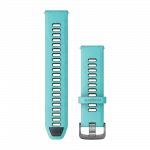 Ремінець Quick Release 22 мм, Aqua/Black бірюзовий, Slate застібка, силіконовий