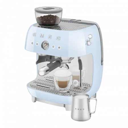 Кавомашина еспресо з кавомолкою Smeg (Blue)