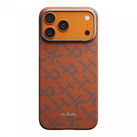 Чохол Pitaka Edge для iPhone 17 Pro Monogram Blue/Orange