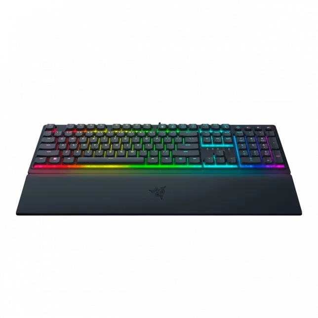 Клавіатура механічна Razer Ornata V3 104key, Mecha-Membrane Switch, USB-A, EN/UK, RGB, чорний