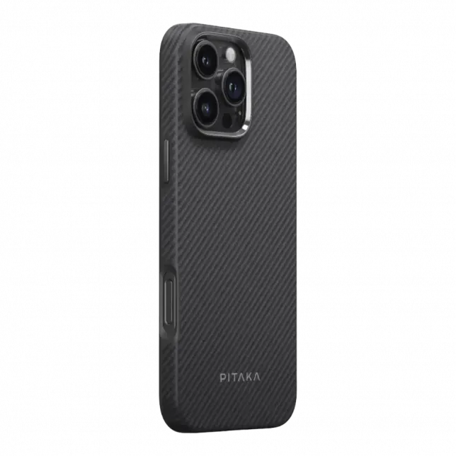 Чохол Pitaka Military-Grade Protective Classic Twill 600D Black/Grey для iPhone 16 Pro Max