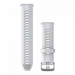 Ремінець для Forerunner 22 мм, Whitestone/Powder Grey білий зі Silver застібкою силіконовий