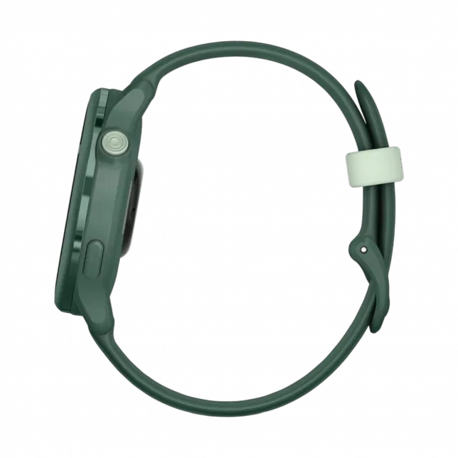 Смарт-годинник Garmin Vivoactive 6 Metallic Jasper Green з Jasper Green зеленим силіконовим ремінцем