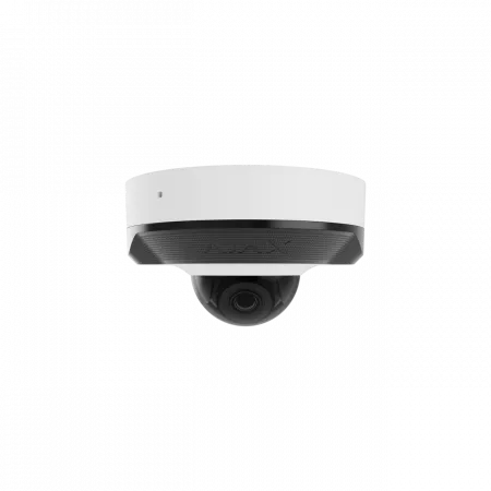 IP-Камера дротова Ajax DomeCam Mini, 5мп, 2.8мм, Poe, True WDR, IP 65, ІЧ 30м, аудіо, кут огляду 100° до 110°, міні купольна, біла