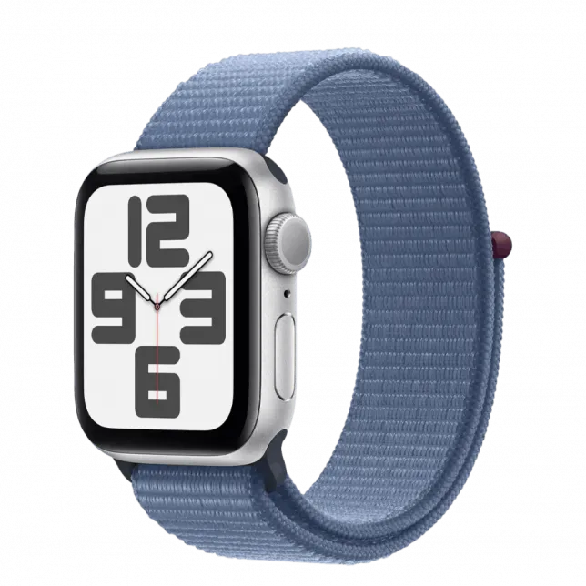 б/у Apple Watch SE 2 GPS 40mm Silver Aluminum Case with Winter Blue Sport Loop