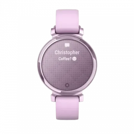 Смарт-годинник Garmin Lily 2 Sport Metallic Lilac з Lilac бузковим силіконовим ремінцем