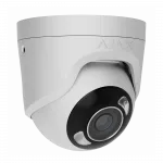 IP-Камера дротова Ajax TurretCam HL white, 5мп, 2.8мм, гібридне підсвічування IR 50м, білий Led 50м, Poe, True WDR, IP 65, ІЧ 50м, аудіо, кут огляду 100° до 110°, купольна, біла