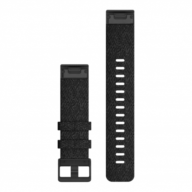 Ремінець QuickFit 22 мм, Heathered Black чорний нейлоновий