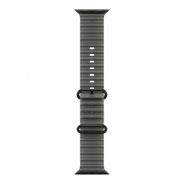 Apple Watch Ultra 4 GPS + LTE 49mm Black Titanium Case with Translucent Black Ocean Band (MJAY4)