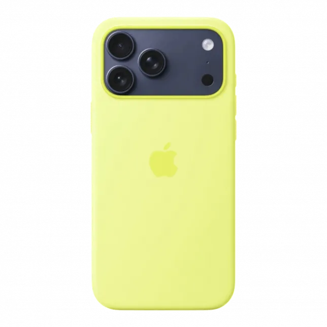 Чохол Apple Silicone Case with Magsafe для iPhone 17 Pro Max (Neon Yellow)