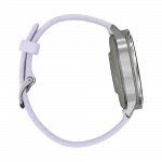 Смарт-годинник Garmin Venu 4 41 мм Silver з Periwinkle бузковим силіконовим ремінцем