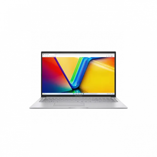 Ноутбук ASUS Vivobook 17 X1704VA-AU989 17.3" FHD IPS, Intel 7 150U, 16GB, F512GB, UMA, NoOS, Сріблястий