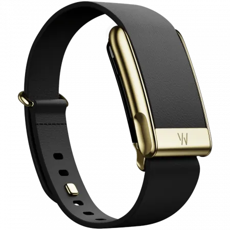 Ремінець Whoop LeatherLuxe Tapered Band для Whoop MG Band Black with Gold (L/XL)