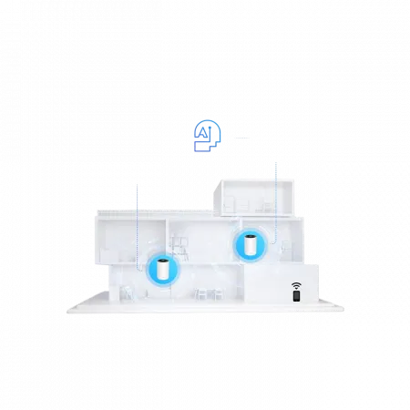Система WiFi-Mesh TP-LINK Deco PX10 AX1500, 3xGE LAN/WAN, 2 мод, Powerline AV1000