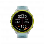 Смарт-годинник Garmin Forerunner 570 47мм Amp Yellow Aluminum з Translucent Whitestone/Turquoise блакитним силіконовим ремінцем