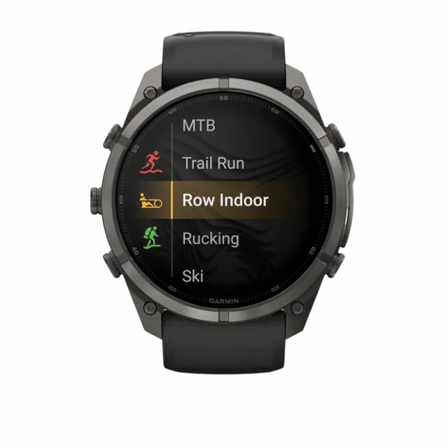 Смарт-годинник Garmin Fenix 9 Pro - inReach, 51мм Carbon Gray DLC Titanium з Black/Pebble Grey чорним/темно-сірим силіконовим ремінцем