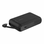 Повербанк Belkin 10000mAh 20W з інтегрованим кабелем USB-C, Black