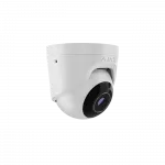 IP-Камера дротова Ajax TurretCam, 8мп, 4мм, Poe, True WDR, IP 65, ІЧ 35м, аудіо, кут огляду 75°до 85°, купольна, біла
