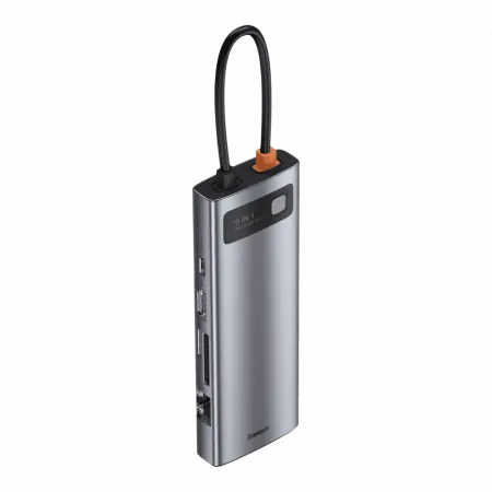 Перехідник Baseus HUB 9in1 Type-C Space Gray