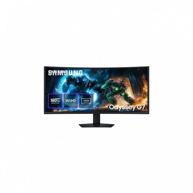 Монітор Samsung 40"Odyssey G7 G75F HDMI, DP, USB, VA, 5120x2160, 180Hz, 21:9, 1ms, CURVED