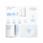 Система WiFi-Mesh TP-LINK Deco BE85 BE22000, 2x2.5GE LAN, 1x10GE WAN, 1xSFP+, 1xUSB 3.0, 2мод