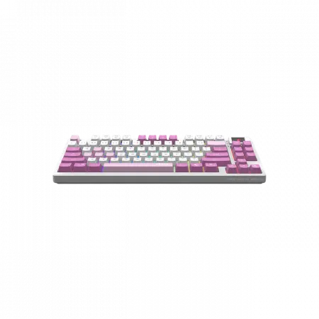 Клавіатура механічна MSI FORGE GK600 TKL W VIOLET UA 83key, mechanical Linear, USB-A, Wireless, Bluetooth, EN/UKR/RU, RGB, фіолетовий