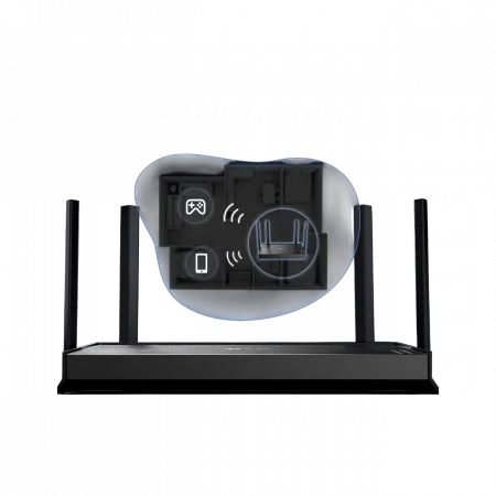 Маршрутизатор TP-LINK Archer BE220 BE3600, 4xGE LAN, 1xGE WAN, MESH