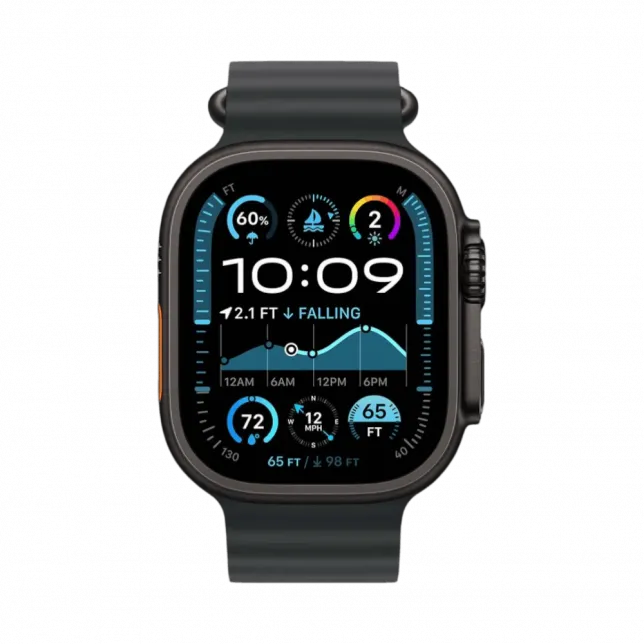 Apple Watch Ultra 2 49mm GPS + LTE Black Titanium Case with Black Ocean Band