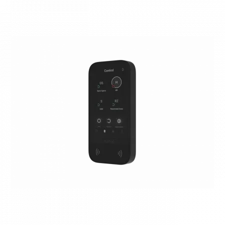 Клавіатура з сенсорним дисплеєм Ajax KeyPad TouchScreen, jeweller, бездротовий, чорний
