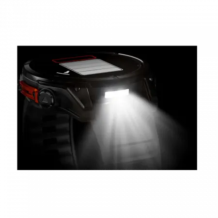 Смарт-годинник Garmin Fenix 8 47мм, AMOLED Slate Gray з Black чорним силіконовим ремінцем
