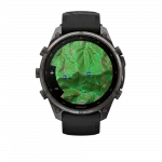 Смарт-годинник Garmin Fenix 9 Pro 47мм, Carbon Gray DLC Titanium з Black/Pebble Grey чорним/темно-сірим силіконовим ремінцем
