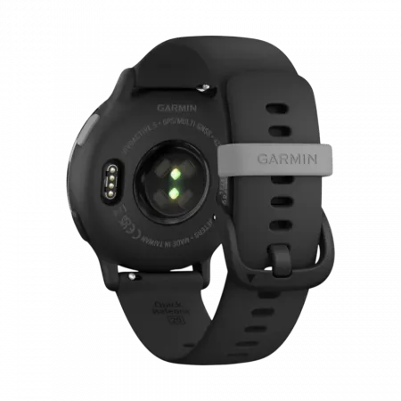 Смарт-годинник Garmin Vivoactive 5 Slate Aluminium Bezel з чорним корпусом та силіконовим ремінцем