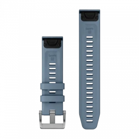 Ремінець QuickFit 22 мм, Hurricane Blue блакитний силіконовий (комплект з трьох частин)