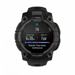 Смарт-годинник Garmin Instinct 3 45 мм, AMOLED Black чорний з Black чорним силіконовим ремінцем