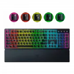 Клавіатура механічна Razer Ornata V3 104key, Mecha-Membrane Switch, USB-A, EN/UK, RGB, чорний