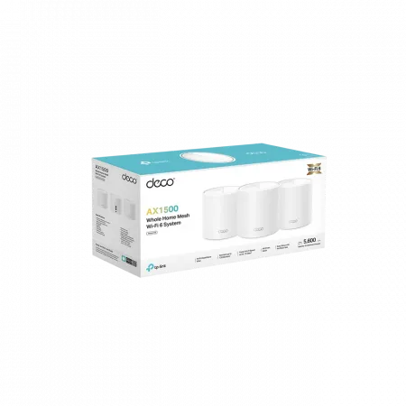 Система WiFi-Mesh TP-LINK Deco X10 AX1500, 1xGE LAN, 1xGE WAN, 3мод