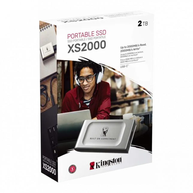 Портативний SSD Kingston 2TB USB 3.2 Gen 2x2 Type-C XS2000 R2000/W2000MB/s