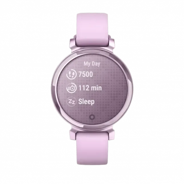 Смарт-годинник Garmin Lily 2 Sport Metallic Lilac з Lilac бузковим силіконовим ремінцем