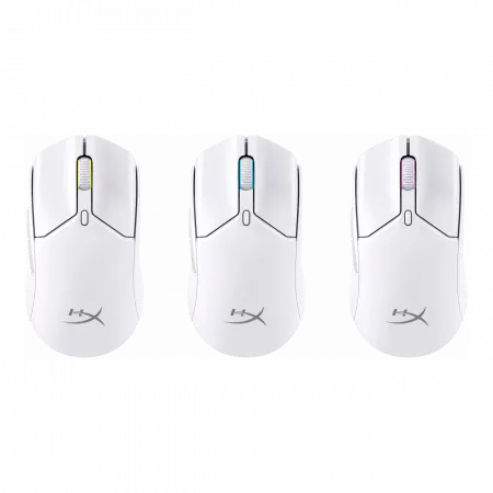 Миша HyperX Pulsefire Haste 2 mini, RGB, USB-A/WL/BT, білий