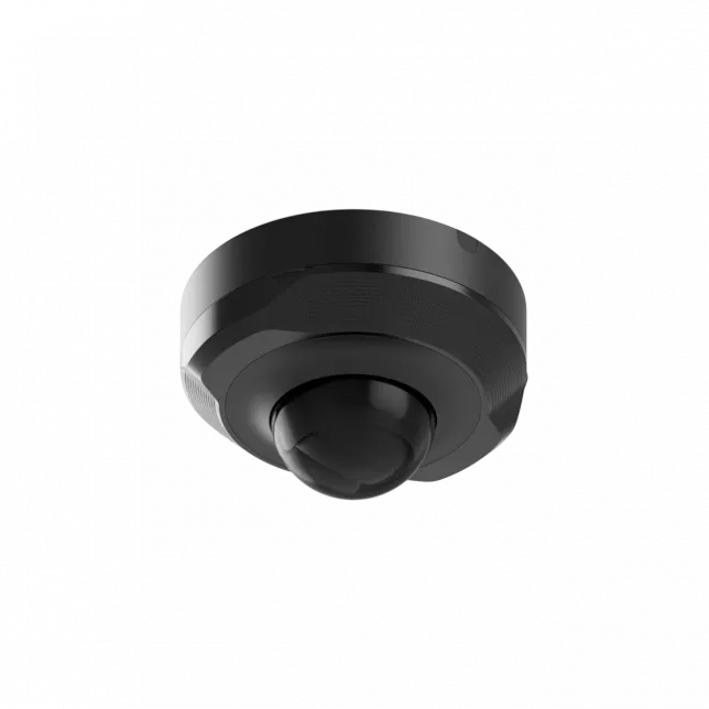 IP-Камера дротова Ajax DomeCam Mini, 5мп, 4мм, Poe, True WDR, IP 65, ІЧ 30м, аудіо, кут огляду 75°до 85°, міні купольна, чорна