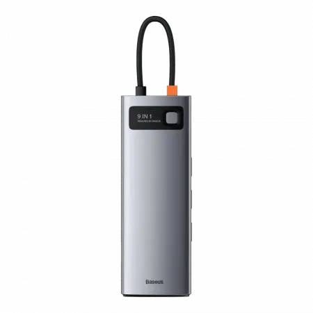 Перехідник Baseus HUB 9in1 Type-C Space Gray