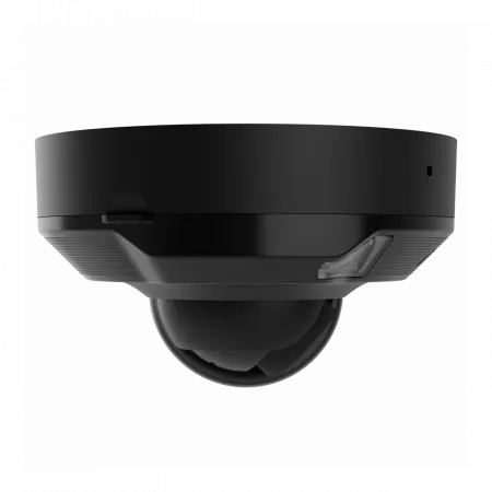 IP-Камера дротова Ajax DomeCam Mini HL black, 8мп, 4мм, гібридне підсвічування IR 15м, білий Led 15м, Poe, True WDR, IP 65, ІЧ 15м, аудіо, кут огляду 75° до 85°, міні купольна, чорна