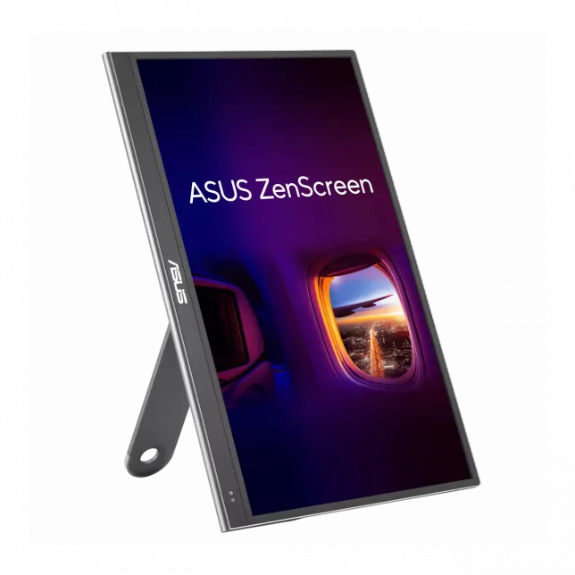 Монітор портативний Asus 15.6" ZenScreen MQ16AHE mHDMI, USB-C, OLED, 1ms, DCI-P3 100%, HDR10, Cover