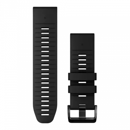 Ремінець QuickFit 26 мм, Black чорний силіконовий