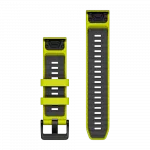Ремінець QuickFit 22 мм, Amp Yellow/Graphite жовтий/темно-сірий силіконовий