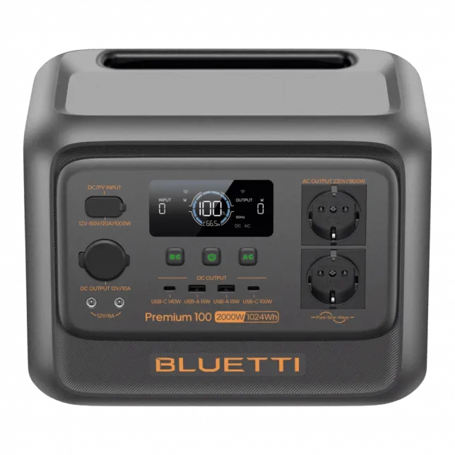 Зарядна станція Bluetti Premium 100 V2 2000Вт 1024 Втч LiFePO4